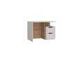 Birou, Hanah Home, New Options, 103.9x73.5x60 cm, PAL MELAMINAT, Crem / Stejar