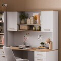 Raft pentru birou, Hanah Home, Etto, 150x102.2x30.5 cm, PAL MELAMINAT, Lemn / Stejar alb