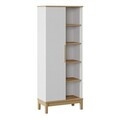 Corp biblioteca, Hanah Home, Etto, 71x179.3x36 cm, PAL MELAMINAT, Lemn / Stejar alb