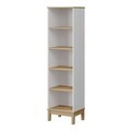 Corp biblioteca, Hanah Home, Etto, 48x179.3x36 cm, PAL MELAMINAT, Lemn / Stejar alb