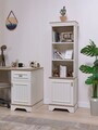 Corp biblioteca, Hanah Home, Monte, 49x164x27.3 cm, PAL MELAMINAT, Crem / Stejar