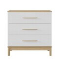 Dulap, Hanah Home, Etto, 90x91.75x48 cm, PAL MELAMINAT, Lemn / Stejar alb