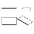 Pat extensibil, Hanah Home, Monte, 95.5x20x199.2 cm, PAL MELAMINAT, Crem / Stejar