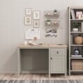 Birou, Hanah Home, Sento, 120x77.3x65 cm, PAL MELAMINAT, Gri / Stejar