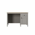 Birou, Hanah Home, Sento, 120x77.3x65 cm, PAL MELAMINAT, Gri / Stejar