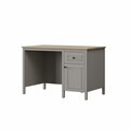 Birou, Hanah Home, Sento, 120x77.3x65 cm, PAL MELAMINAT, Gri / Stejar