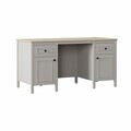 Birou, Hanah Home, Sento, 150x77.3x65 cm, PAL MELAMINAT, Gri / Stejar