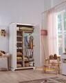Dulap pentru haine, Hanah Home, Monte, 104.5x196x54.3 cm, PAL MELAMINAT, Crem / Stejar