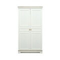 Dulap pentru haine, Hanah Home, Monte, 104.5x196x54.3 cm, PAL MELAMINAT, Crem / Stejar