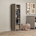 Corp biblioteca, Hanah Home, Sento, 50x179.5x39.5 cm, PAL MELAMINAT, Gri / Stejar