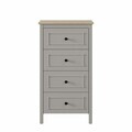 Dulap, Hanah Home, Sento, 60x110.3x48 cm, PAL MELAMINAT, Gri / Stejar