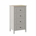 Dulap, Hanah Home, Sento, 60x110.3x48 cm, PAL MELAMINAT, Gri / Stejar