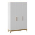 Dulap pentru haine, Hanah Home, Etto, 136x219.8x52.3 cm, PAL MELAMINAT, Lemn / Stejar alb