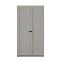 Dulap pentru haine, Hanah Home, Sento, 106.5x197x54.3 cm, PAL MELAMINAT, Gri / Stejar