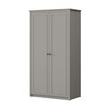 Dulap pentru haine, Hanah Home, Sento, 106.5x197x54.3 cm, PAL MELAMINAT, Gri / Stejar