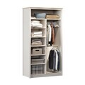 Dulap pentru haine, Hanah Home, Sento, 106.5x197x54.3 cm, PAL MELAMINAT, Gri / Stejar
