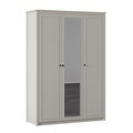Dulap pentru haine, Hanah Home, Sento, 145.8x208.5x52.7 cm, PAL MELAMINAT, Gri / Stejar