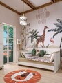 Pat de zi, Hanah Home, Monte, 215.6x105.6x99.7 cm, PAL MELAMINAT, Crem / Stejar