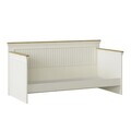 Pat de zi, Hanah Home, Monte, 215.6x105.6x99.7 cm, PAL MELAMINAT, Crem / Stejar