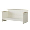 Pat de zi, Hanah Home, Monte, 215.6x105.6x99.7 cm, PAL MELAMINAT, Crem / Stejar