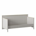 Pat de zi, Hanah Home, Sento, 218.6x100x100.6 cm, PAL MELAMINAT, Gri / Stejar