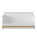 Pat de zi extensibil, Hanah Home, Etto, 208.9x100.5x96.3 cm, PAL MELAMINAT, Lemn / Stejar alb