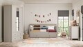 Dulap pentru haine, Hanah Home, Sento, 145.8x208.5x52.7 cm, PAL MELAMINAT, Gri / Stejar