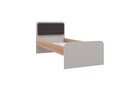 Pat de o persoană, Hanah Home, New Options, 97x99.5x204.6 cm, PAL MELAMINAT, Crem / Stejar