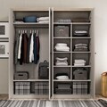 Dulap pentru haine, Hanah Home, Sento, 190.9x208.5x52.7 cm, PAL MELAMINAT, Gri / Stejar