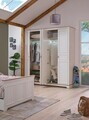 Dulap pentru haine, Hanah Home, Monte, 184.6x220x54.3 cm, PAL MELAMINAT, Crem / Stejar