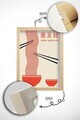 Tablou decorativ, Lmnmdl16, Lemn masiv, MDF, Multicolor