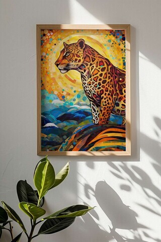 Tablou decorativ, Mscartmdl9, Lemn masiv, MDF, Multicolor