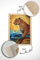 Tablou decorativ, Mscartmdl9, Lemn masiv, MDF, Multicolor