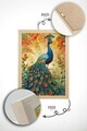 Tablou decorativ, Mscartmdl25, Lemn masiv, MDF, Multicolor
