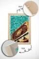 Tablou decorativ, Popmosaıc9, Lemn masiv, MDF, Multicolor