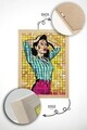 Tablou decorativ, Popmosaıc14, Lemn masiv, MDF, Multicolor