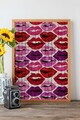 Tablou decorativ, Popmosaıc17, Lemn masiv, MDF, Multicolor