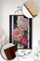 Tablou decorativ, Artmoscrv4-3348, Lemn masiv, MDF, Multicolor
