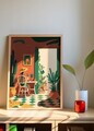 Tablou decorativ, Artnewclahsp36-3348, Lemn masiv, MDF, Multicolor