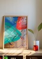 Tablou decorativ, Artnewclahsp45-5070, Lemn masiv, MDF, Multicolor