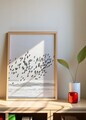Tablou decorativ, Artnewclahsp48-3348, Lemn masiv, MDF, Multicolor