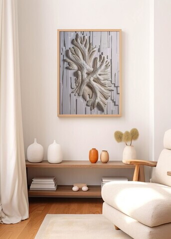 Tablou decorativ, Artnewclahsp59-5070, Lemn masiv, MDF, Multicolor