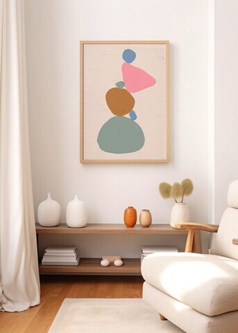 Tablou decorativ, Artnewclahsp62-5070, Lemn masiv, MDF, Multicolor