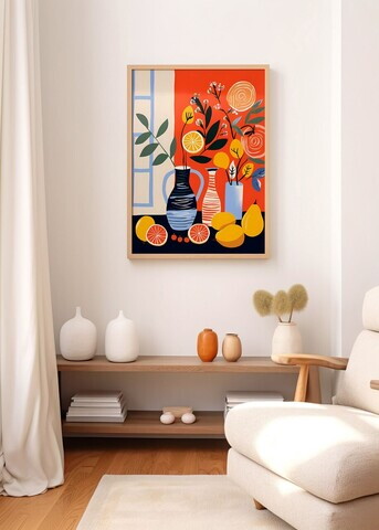 Tablou decorativ, Artnewclahsp64-3348, Lemn masiv, MDF, Multicolor