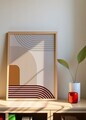 Tablou decorativ, Artnewclahsp65-3348, Lemn masiv, MDF, Multicolor