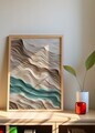 Tablou decorativ, Artnewclahsp66-3348, Lemn masiv, MDF, Multicolor