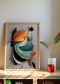 Tablou decorativ, Artnewclahsp67-5070, Lemn masiv, MDF, Multicolor