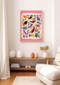 Tablou decorativ, Artnewclahsp76-3348, Lemn masiv, MDF, Multicolor