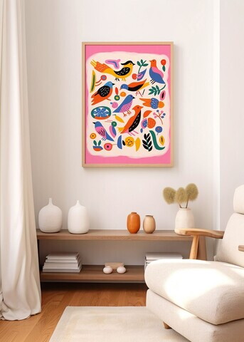 Tablou decorativ, Artnewclahsp76-5070, Lemn masiv, MDF, Multicolor