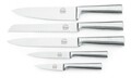 Set 5 cutite + suport din lemn Jean Dubost, inox/lemn
